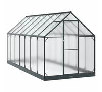 Greenhouse Tunnel Anthracite 183.5x423.5x207cm Aluminium & Galvanised Steel Pro
