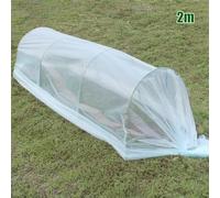 Greenhouse Tunnel Foil Plastic Horticultural Polythene Sheet - 5 Mil Thick, UV-Stabilized, Weather-Resistant Plant Cover for Extended Growing Seaso(2 M)