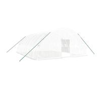 (green, 8 x 6 x 2.85 m) vidaXL Greenhouse Plant House with Steel Frame Polytunnel Greenhouse Green