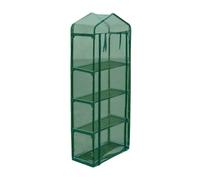 vidaXL Greenhouse with 4 Shelves, Green