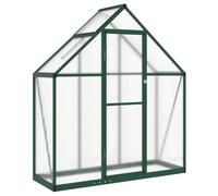 Greenhouse with Aluminium Base Frame, Green, 169 x 58 x 195 cm, with UV-Resistant Polycarbonate Panels for Growing, Wintering and Protection of Vegetables, Herbs and Flowers in the Garden