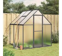 vidaXL Greenhouse with Base Frame Green 169x169x195 cm Aluminium