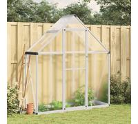 (anthracite, 169 x 58 x 195 cm) vidaXL Greenhouse with Base Frame Garden Walk in Plant Grow House Aluminium