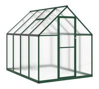 vidaXL Greenhouse with Base Frame Silver 224x169x195 cm Aluminium NEW