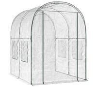 Greenhouse with Frame Transparent PVC Plant Grow House Garden Walk-in vidaXL