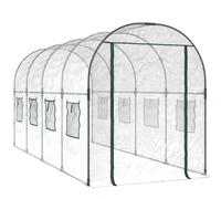 Greenhouse with Frame Transparent PVC Plant Grow House Garden Walk-in vidaXL