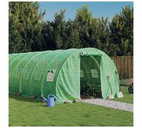 Greenhouse with Steel Frame Green 72 m 24x3x2 m