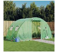Greenhouse with Steel Frame Green 8 m 4x2x2 m