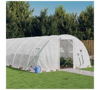 Greenhouse with Steel Frame White 56 m 14x4x2 m