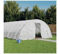 Greenhouse with Steel Frame White 60 m 12x5x2.3 m