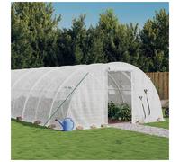 Greenhouse with Steel Frame White 80 m 20x4x2 m