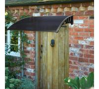 Greenhurst 1.2m Tinted Door Canopy One Size Black