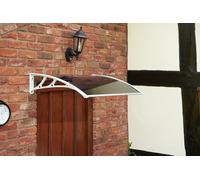 Greenhurst 1m Tinted Door Canopy - White.