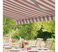Greenhurst Easy Fit Retractable Awning 3.5m x 2.5m Polyester Cover Greenhurst Terracotta 3.5m