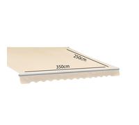 Greenhurst Balmarol Beige Awning - 3.5m X 2.5m - Beige - Balmoral Beige