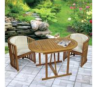 Greenhurst Chiltern 2 Seater Wooden Garden Bistro Set