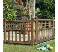 Greenhurst Plastic Bronze Fence Panels (Pack of 4)