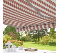 Greenhurst Easy Fit Retractable Awning 3.5m x 2.5m Polyester Cover in Terracotta Greenhurst Terracotta 3.5m