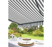 Greenhurst Kensington Awning - Grey and White - 3.5m X 2.5m - Kensington