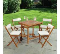 Greenhurst Seaford 4 Seater Folding Wooden Patio Set