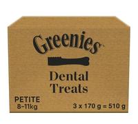 GREENIES Daily Original Dental Treats Petite - The Smart Dental Treat for Dogs (8 - 11 kg) - 30 chews - Pack of 3 (3 x 170 g)