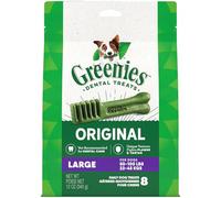Greenies Original Large Natural Dental Care Dog Treats, 12 oz. Pack (8 Treats)