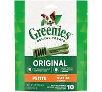 Greenies Dental Chews Petite Treats for Dogs - Mini TREAT-PAK Package 6 oz. 10 Treats