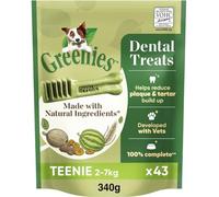 Greenies Original Adult Teenie Dog Treats 43 x Dental Chews 340g (Pack of 6)