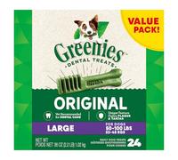 Greenies Original Large Natural Dental Care Dog Treats, 36 oz. Pack (24 Treats)