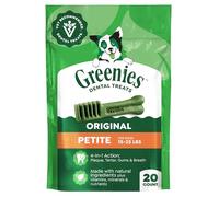 Greenies Original Petite Dental Dog Treats, 12 oz. Pack (20 Treats)