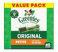 Greenies Original Petite Natural Dental Dog Treats, 36 Oz Pack (60 Treats)