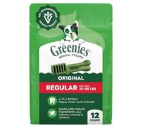 Greenies Original Regular Natural Dental Care Dog Treats, 12 oz. Pack (12 Treats)