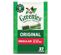 Greenies Original Regular Dental Dog Treats, 27 oz. Pack (27 Treats)