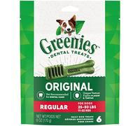 Greenies Original Regular Natural Dental Care Dog Treats, 6 oz. Pack (6 Treats)