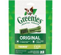 Greenies Original Teenie Natural Dental Care Dog Treats, 6 oz Pack (22 Treats) - Vet-Recommended, Fresh Breath, 10123475