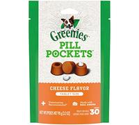 Greenies Pill Pockets for Dogs Tablet Size Natural Soft Dog Treats, Cheese Flavor, 3.2 oz. (Pack of 6)