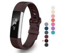 Greeninsync Fitbit Alta Band, Alta HR Classic Replacement Bands Small Accessory Watch Band for Fitbit Alta/Fitbit Alta HR Wristbands W/Same Color Metal Clasp and Fastener (Brown)