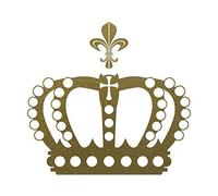 GreenIT Crown 28 cm + Lily Gold Metallic King Queen Sticker Tattoo Die Cut Decorative Foil