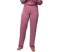 greenjama Women's Derby Rib GOTS Certified Pyjama Bottoms, Grape, 16, grape