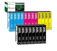 Greenjob 16XL Ink Cartridges Replacement for Epson 16 Ink Cartridges Multipack Compatible with Workforce WF-2010 WF-2510 WF-2520 WF-2530 WF-2540 WF-2630 WF-2650 WF-2660 WF-2750 WF-2760 (20 Pack)