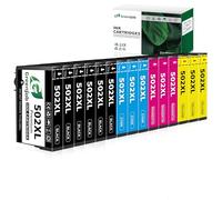 Greenjob 502XL Ink Cartridges Multipack Replacement for Epson 502 XL for Epson Expression Home XP-5100 XP-5105 XP-5150 XP-5155, Workforce WF-2860 WF-2865 WF-2880 WF-2885 DWF Printer (15-Pack)