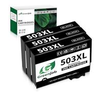 Greenjob 503XL Black Ink Cartridges Replacement for Epson 503 Ink Cartridges Multipack Compatible with Epson Expression Home XP-5200 XP-5205 XP5200, Workforce WF-2960 WF-2965 WF-2960DWF (3 Black)