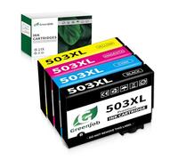 Greenjob 503XL Ink Cartridges Replacement for Epson 503 Ink Cartridges Multipack Compatible with Epson Expression Home XP-5200 XP-5205 XP5200, Workforce WF-2960 WF-2965 WF-2960DWF WF-2965DWF (4 Pack)