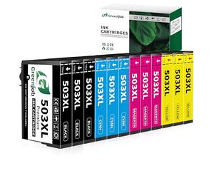 Greenjob Compatible 503XL Replacement for Epson 503 Ink Cartridges, 12-Pack