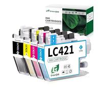 Greenjob LC421 Ink Replacement for Brother C421XL Ink Cartridges, 4-Pack