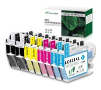 Greenjob LC421XL Replacement for Brother LC421XL Ink Cartridges, 8-Pack