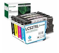 Greenjob LC527XL Ink Replacement for Brother LC527XL Ink Cartridges | LC527 LC-527XL LC527XLVAL Multipack Compatible with Brother MFC-J4350DW MFC-J4550DW J4350DW J4550DW Printer (4-Pack)