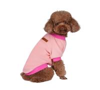 GreenJoy Classic Fleece Dog Sweater - Soft & Warm Stretchy Sweatshirt for Small Dogs & Cats, Cold-Weather Pullover for Everyday Wear (Light Pink, X-Small)
