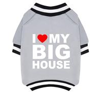 GreenJoy Cute Dog Sweater - Stretchy Dog Pullover Sweatshirt,Soft and Warm Winter Clothes for Boy & Girl Dogs,Suitable for Puppies & Adult Dogs (Light Grey (House), X-Small)