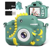 GREENKINDER Kids Camera - 2.0” Screen, 32GB Card, 20MP & 1080P HD Digital Camera for Kids Aged 3-12
